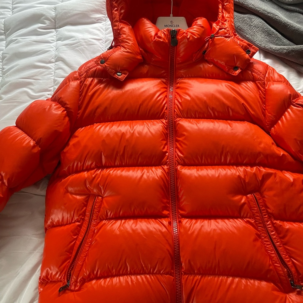 Orange moncler Mya worn 2x